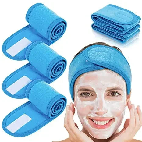 Adjustable Head Band Women Spa Wide Hairband Yoga Bath Shower Makeup Wash Face Cosmetic Headband Soft Toweling Hair Accessories