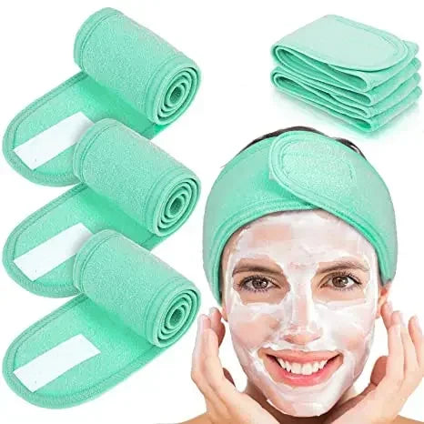 Adjustable Head Band Women Spa Wide Hairband Yoga Bath Shower Makeup Wash Face Cosmetic Headband Soft Toweling Hair Accessories
